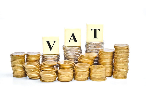 Value Added Tax of coins - Photo, Image