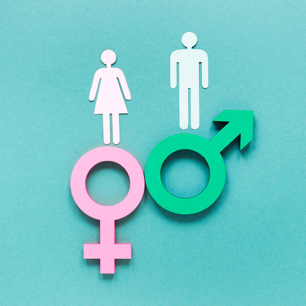 farbenfrohe Gleichberechtigungssymbole - Foto, Bild