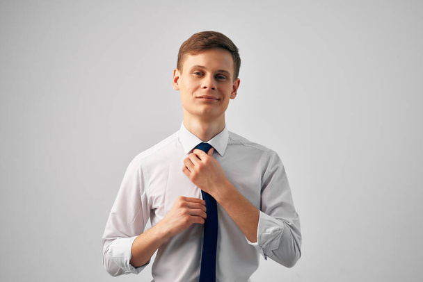manager in shirt with tie self confidence successful entrepreneur - Photo, Image
