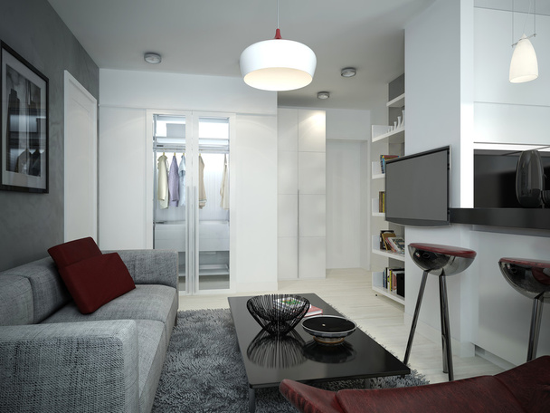 woonkamer moderne stijl - Foto, afbeelding