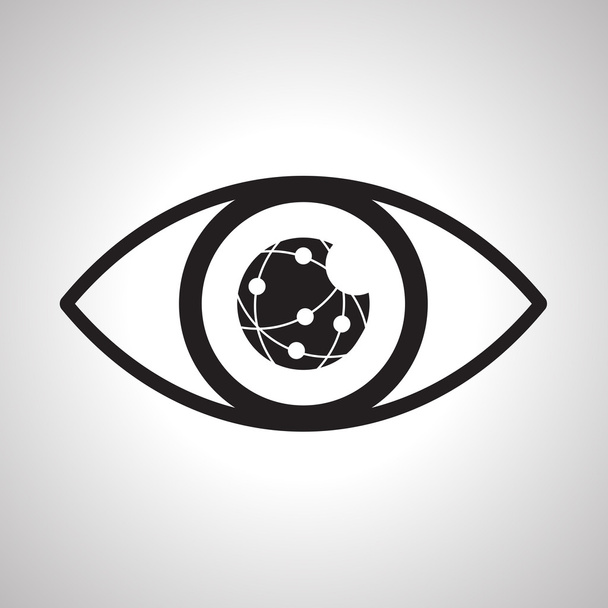 Очі, які шукають мережу онлайн
 - Вектор, зображення
