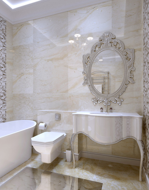 Luxe badkamer interieur - Foto, afbeelding