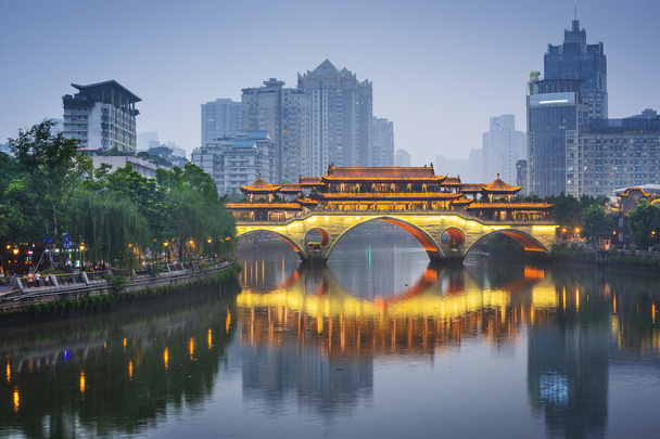 Chengdu, Κίνα στον ποταμό jin - Φωτογραφία, εικόνα