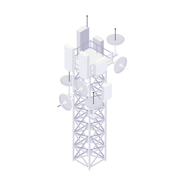 5G Távközlési torony - Vektor, kép
