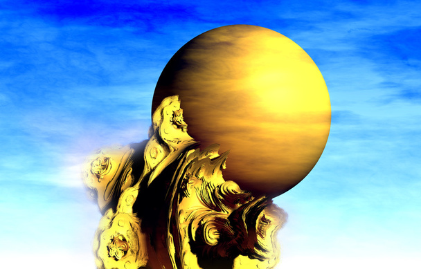 Sphère doré
 - Photo, image