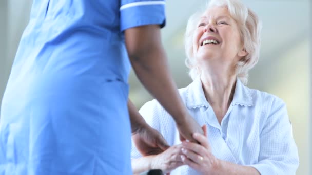 Soins hospitaliers aux patients âgés Personnel multi-ethnique
 - Séquence, vidéo