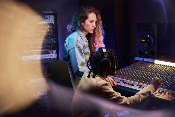 People working together in music studio - Photo, Image