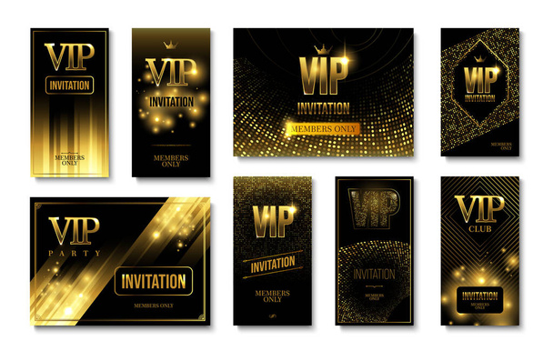 Vip Invitation Set - Вектор,изображение