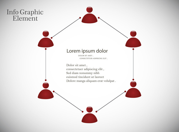 Info Graphic Element and Social media - Vektor, kép