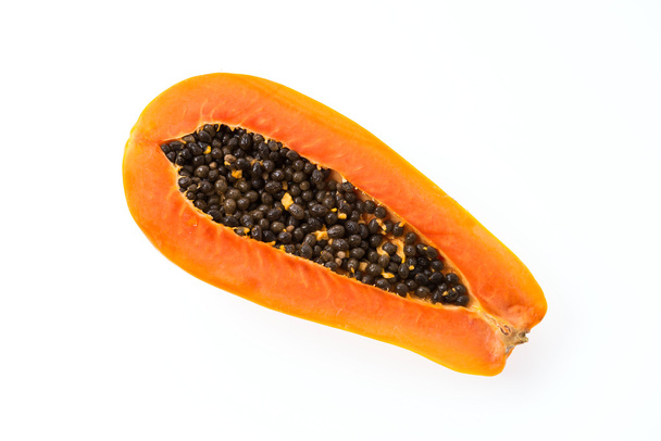 Papaya geïsoleerd op wit - Foto, afbeelding