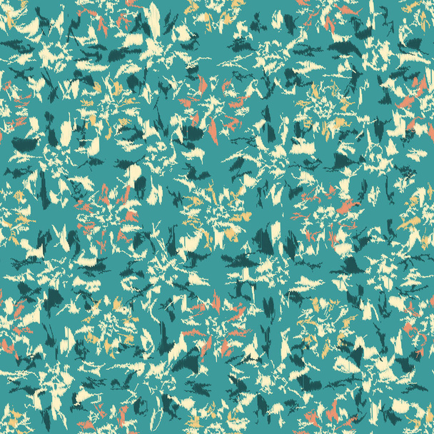 Seamless abstract pattern with floral ornament - Vettoriali, immagini
