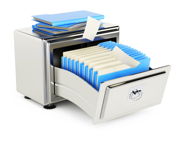 File storage cabinet with folders - Photo, Image