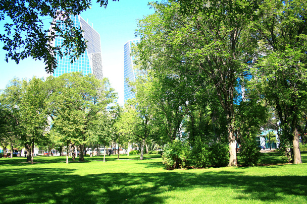 Victoria Park in der Innenstadt von Regina - Foto, Bild
