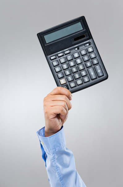 Businessman hold with calculator - Photo, Image