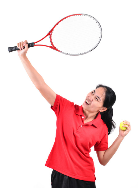tennis player isolated - Foto, Imagen