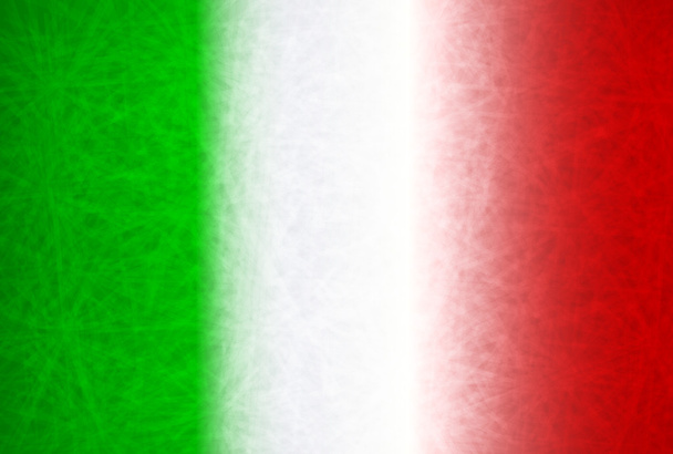 italienisches Flaggenland - Vektor, Bild