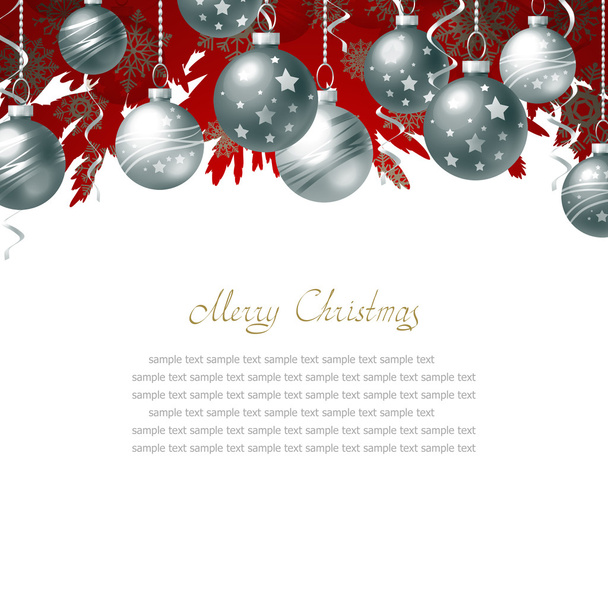 Christmas background with baubles - Photo, Image