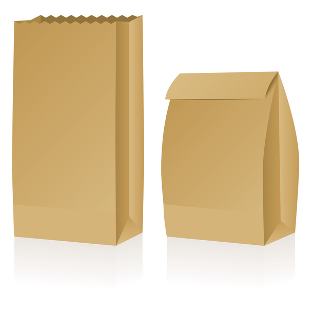 Бумажный пакет
 - Вектор,изображение