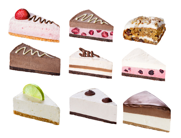 Set of sliced desserts - Photo, Image