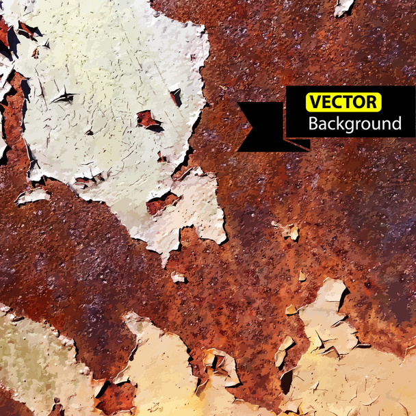 テクスチャさびた金属のベクトルの背景 - ベクター画像