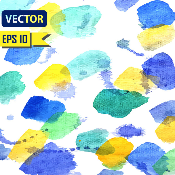 Watercolor vector background. Hand drawing. - Vector, Image
