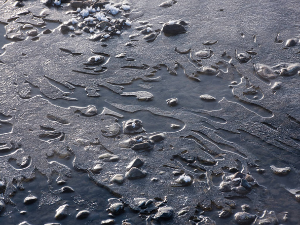 ice crest in winter river - Fotó, kép