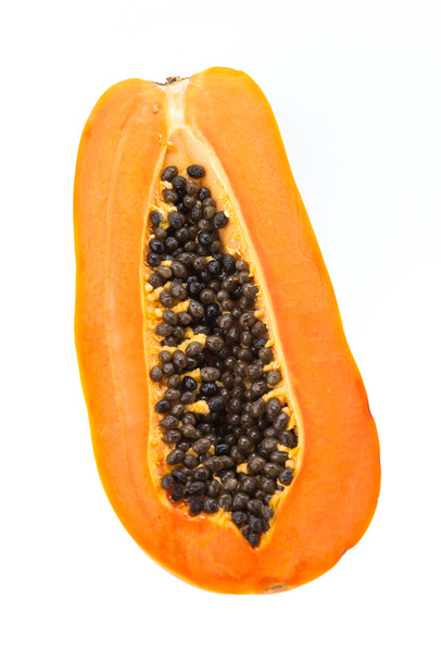 Papaya aislada sobre blanco
 - Foto, Imagen