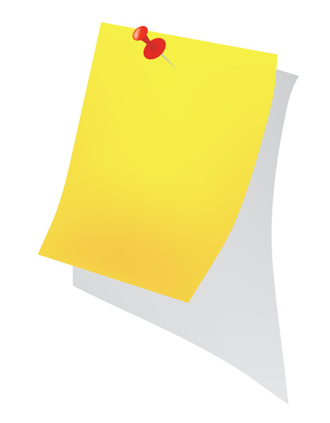 Background. Yellow sheet for records - Vector, imagen