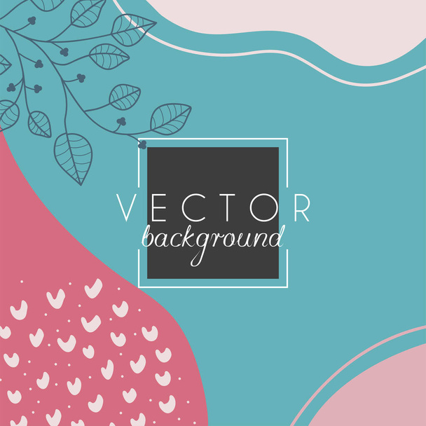 Abstract background. Modern design template in minimal style. Stylish cover for beauty presentation, branding design. Vector illustration - Vektor, kép