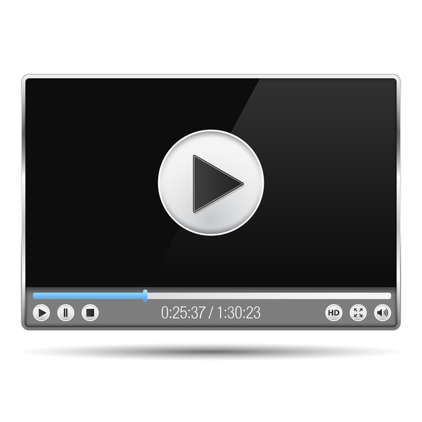 Video Player - ベクター画像