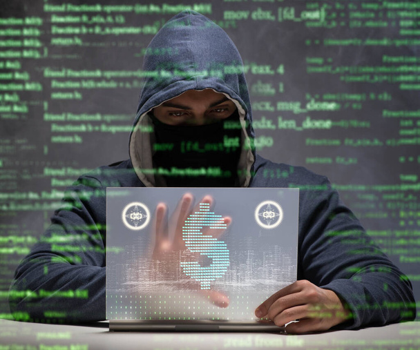 Hackers stelen dollars van bank - Foto, afbeelding