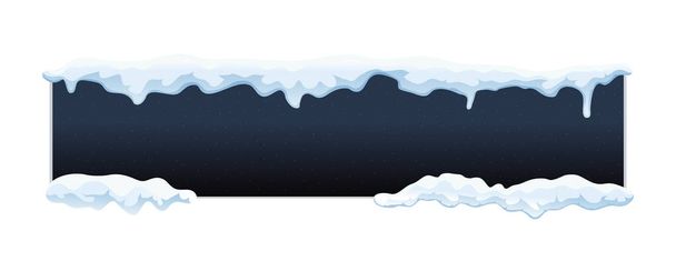 Yatay Buz Kabı Bileşimi - Vektör, Görsel