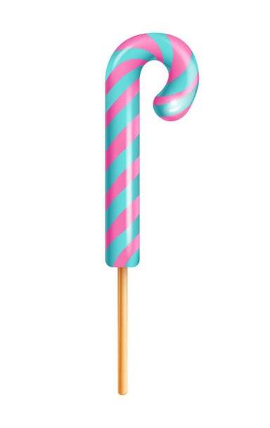 Lollipop Stick Realistic Composition - Vector, Image