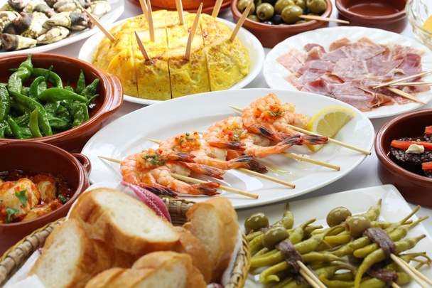 Espanjan tapas bar ruoka
 - Valokuva, kuva