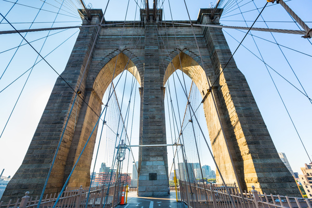 Γέφυρα του Μπρούκλιν στη Νέα Υόρκη  - Φωτογραφία, εικόνα