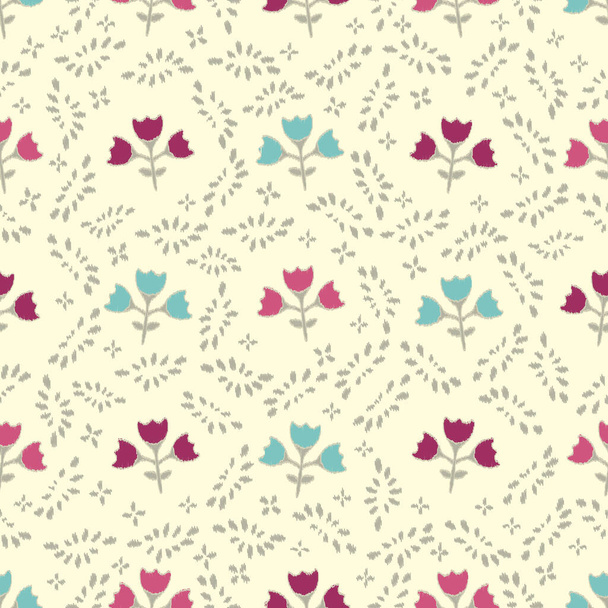 Seamless abstract pattern with floral ornament - Vektori, kuva