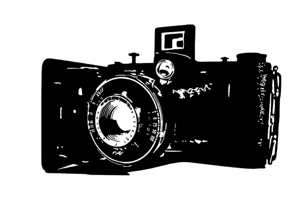 κάμερα σιλουέτα - Φωτογραφία, εικόνα