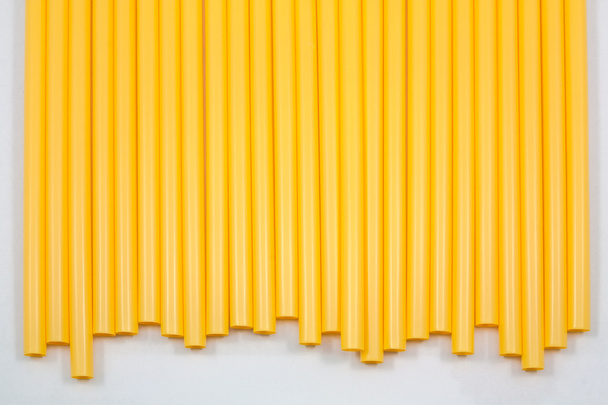 Yellow straws - Photo, image