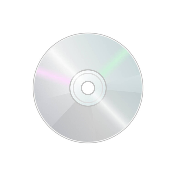 Compact disk CD DVD icon for disk drive in personal computer - Vector, Image