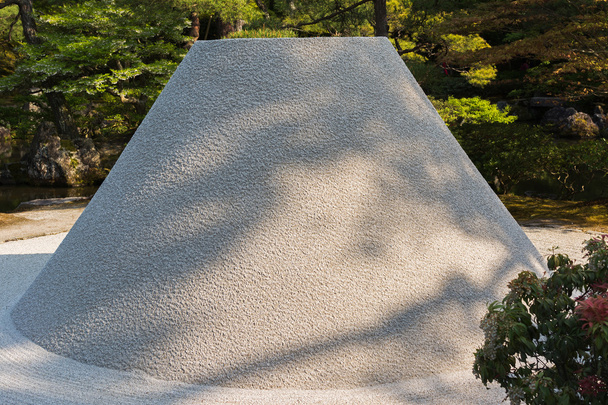 karesansui στον ιαπωνικό κήπο του ginkakuji ναού, Κυότο. - Φωτογραφία, εικόνα