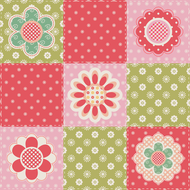 Patchwork pattern - Vector, Image