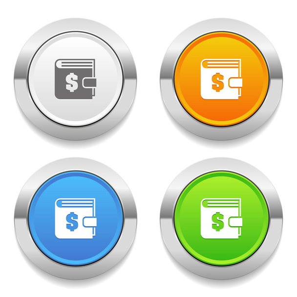 Wallet icons - Vector, afbeelding