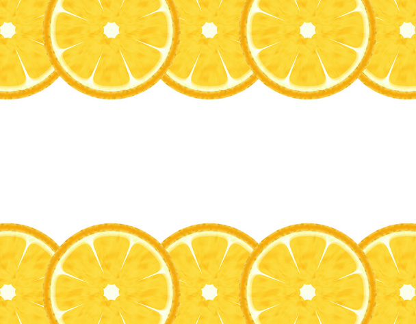 Slice lemon border - Foto, immagini