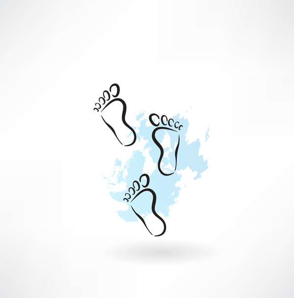 Foot icon - Vecteur, image