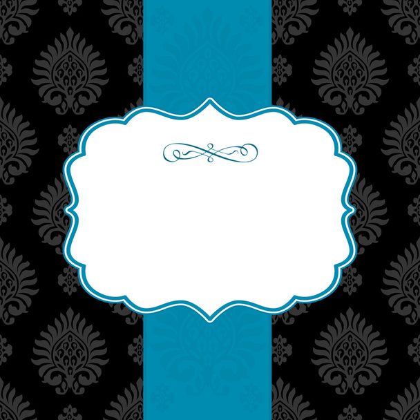 Vector Ornate Striped Frame and Background - Vector, Image