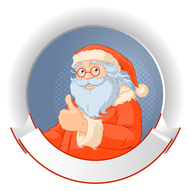 Logo rétro du Père Noël
 - Vecteur, image