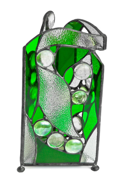 緑の装飾的な花瓶 - 写真・画像