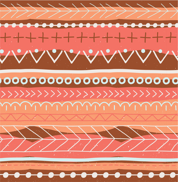 Abstract ethnic seamless pattern. - ベクター画像