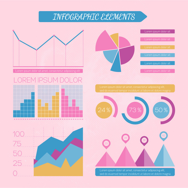 infografische Elemente gesetzt - Vektor, Bild