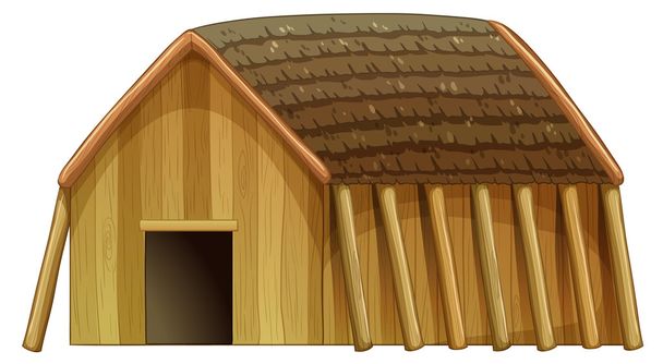 Приют для викингов
 - Вектор,изображение